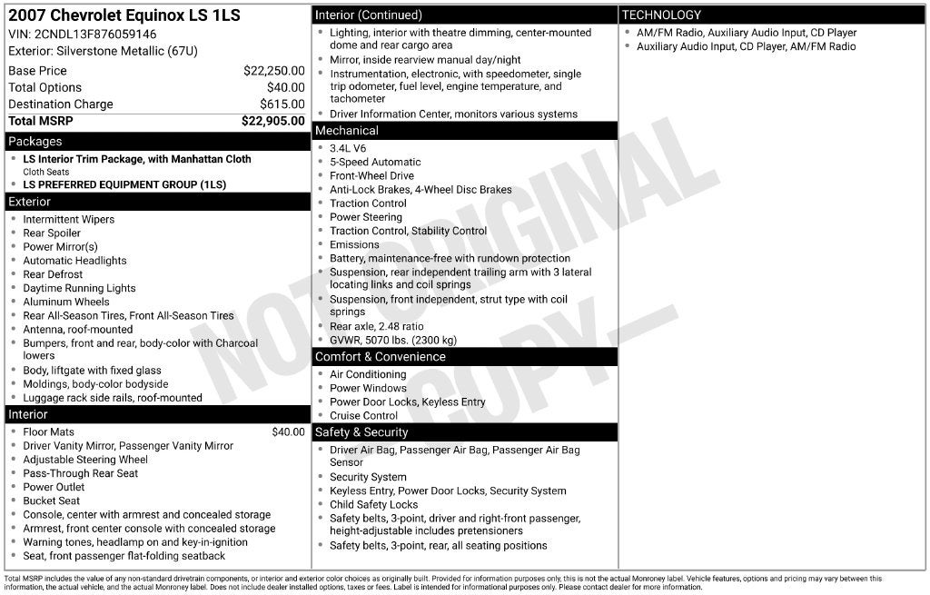 2007 Chevrolet Equinox LS