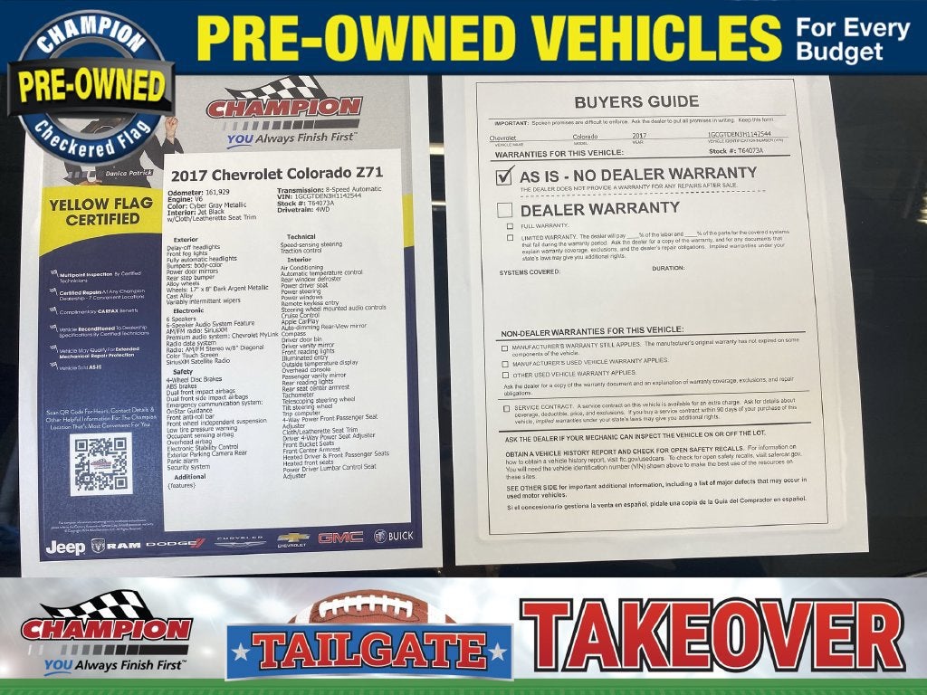 2017 Chevrolet Colorado 4WD Z71